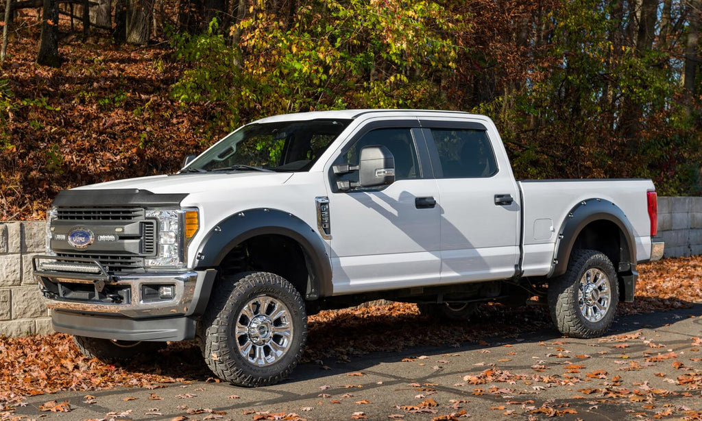 Bushwacker 20942-02 Fender Flares Pocket Style 4Pc for Select Ford F-250 Super Duty, Ford F-350 Super Duty
