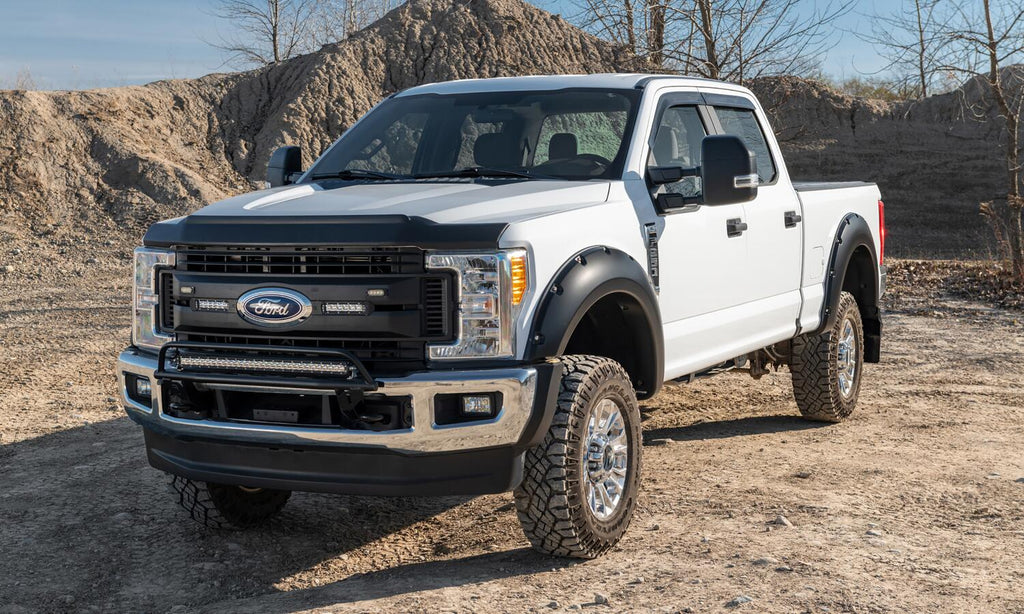Bushwacker 20942-02 Fender Flares Pocket Style 4Pc for Select Ford F-250 Super Duty, Ford F-350 Super Duty