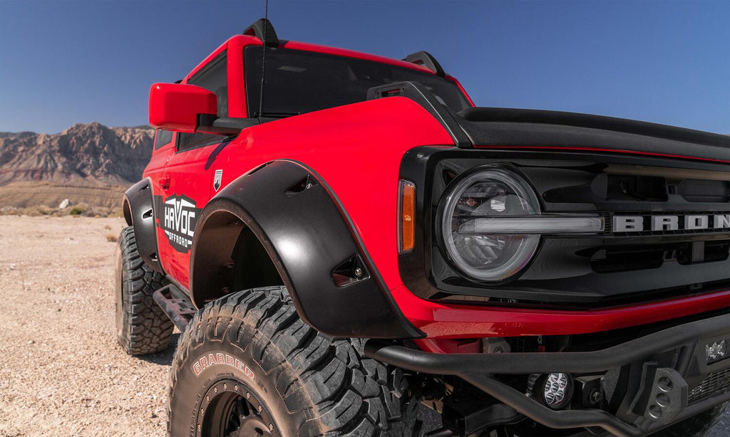 Bushwacker 20965-02 Fender Flares Pocket Style 4Pc for Select Ford Bronco