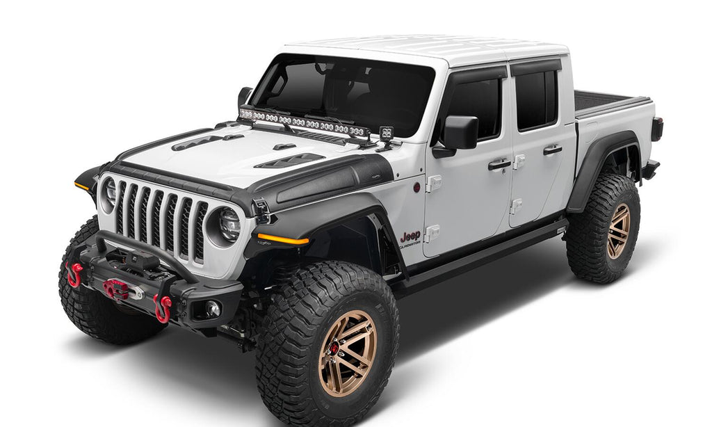 Bushwacker 14131 Trail Armor Hood Guard for Select Jeep Gladiator, Jeep Wrangler