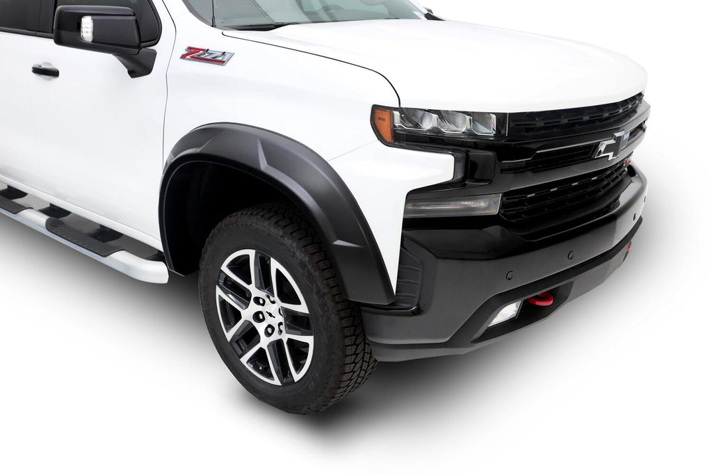 Bushwacker 40989-02 DRT STYLE FENDER FLARE - 4PC for Select Chevrolet Silverado HD, Chevrolet Silverado HD