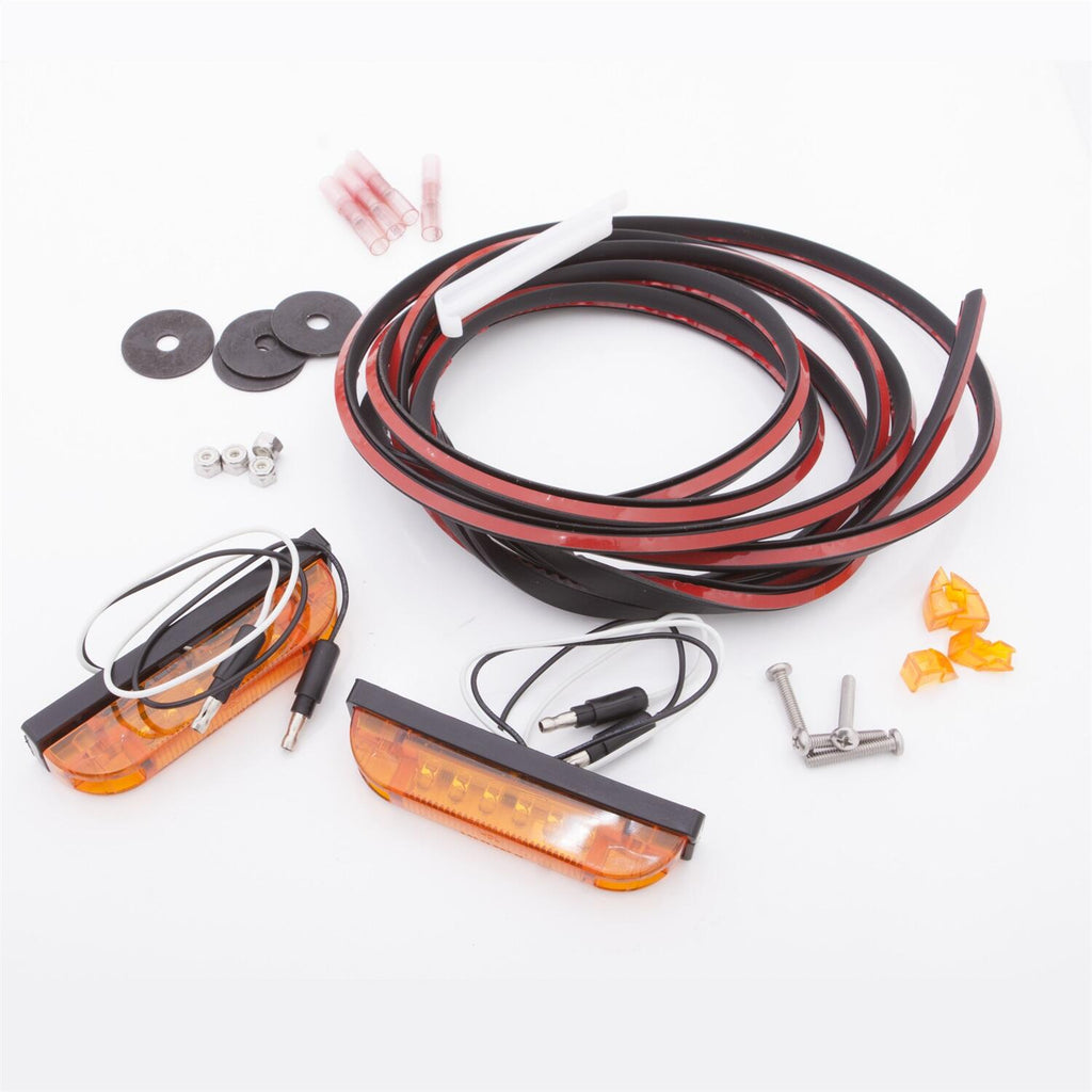Bushwacker PK1-LT1-0001 LED Marker Light Kit-2 Wire; For Use w/Flat Style Flares for Select Jeep Wrangler, Jeep Wrangler JK