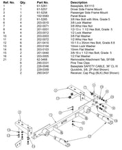 Load image into Gallery viewer, Blue Ox BX1113 Tow Bar Base Plate for Select Jeep Grand Cherokee, Jeep Grand Wagoneer