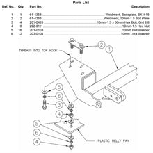 Load image into Gallery viewer, Blue Ox BX1616 Tow Bar Base Plate for Select Chevrolet Blazer, Chevrolet S10, GMC Jimmy, GMC Sonoma, Oldsmobile Bravada
