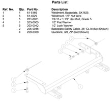Load image into Gallery viewer, Blue Ox BX1625 Tow Bar Base Plate for Select Chevrolet S10, GMC Sonoma
