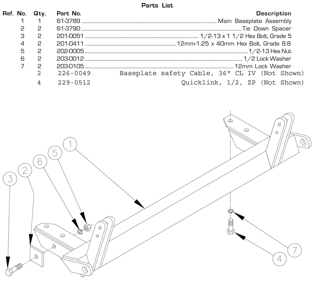 Blue Ox BX1810 Tow Bar Base Plate for Select Nissan D21, Nissan Pickup