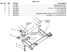 Load image into Gallery viewer, Blue Ox BX1812 Tow Bar Base Plate for Select Nissan D21, Nissan Pickup
