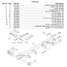 Load image into Gallery viewer, Blue Ox BX1949 Tow Bar Base Plate for Select Dodge Ram 1500, Dodge Ram 2500, Dodge Ram
