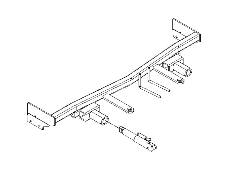 Blue Ox BX2327 Tow Bar Base Plate for Select Hyundai Tiburon
