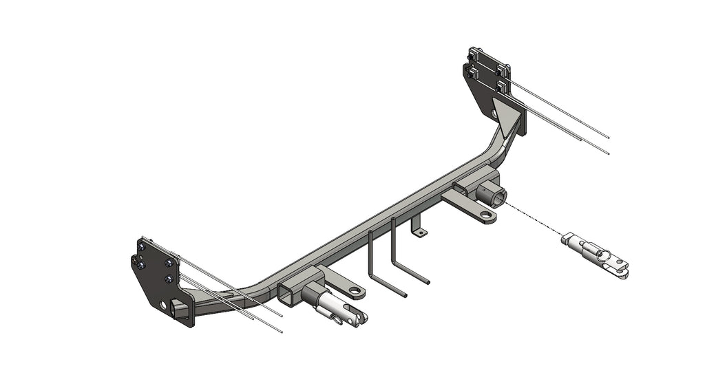 Blue Ox BX2342 Tow Bar Base Plate for Select Hyundai Accent
