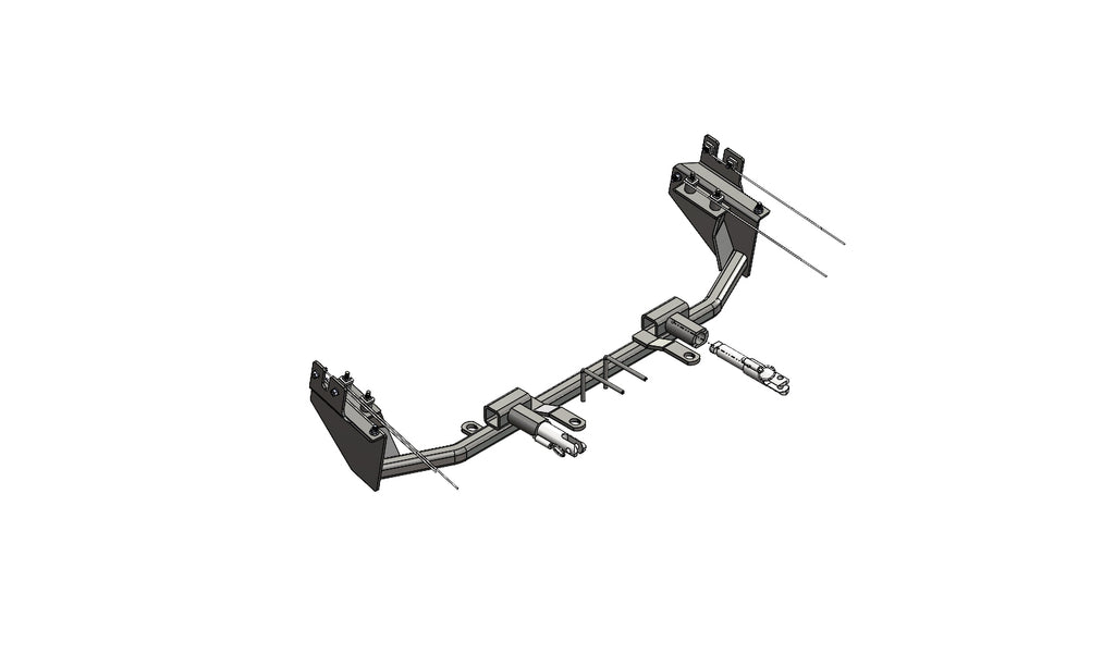 Blue Ox BX2617 Tow Bar Base Plate for Select Lincoln MKS, Lincoln MKT
