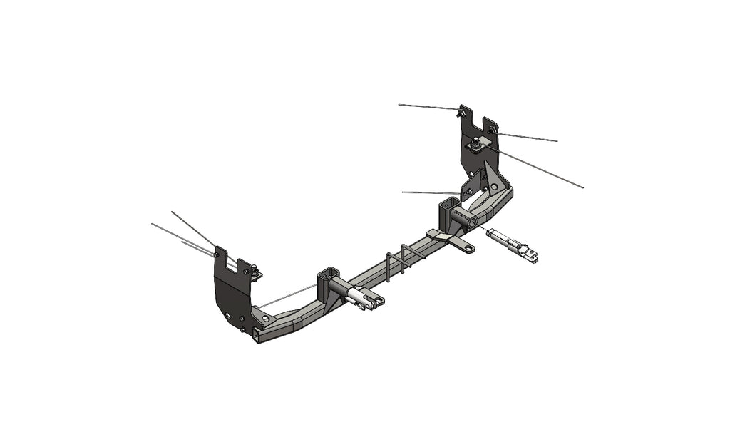 Blue Ox BX2660 Tow Bar Base Plate for Select Ford Explorer