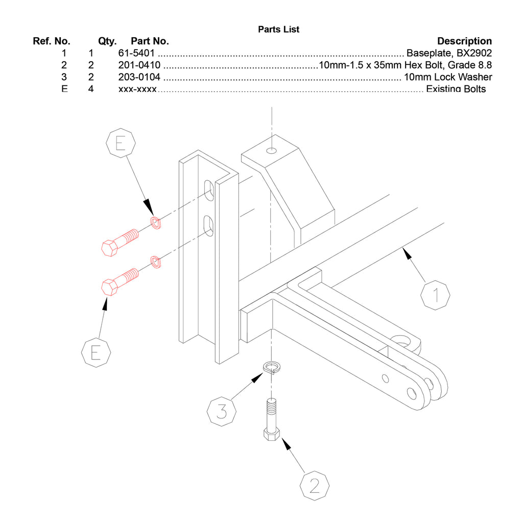 Blue Ox BX2902 Tow Bar Base Plate for Select Land Rover Discovery