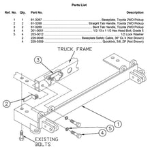 Load image into Gallery viewer, Blue Ox BX3720 Tow Bar Base Plate for Select Toyota Pickup