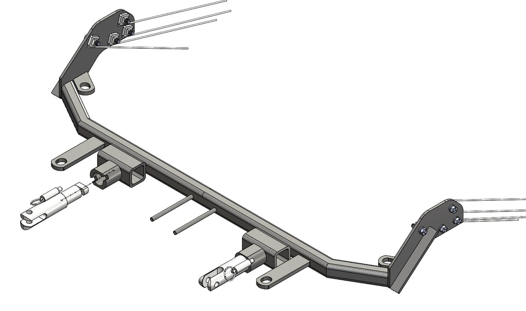 Blue Ox BX3832 Tow Bar Base Plate for Select Volkswagen Tiguan