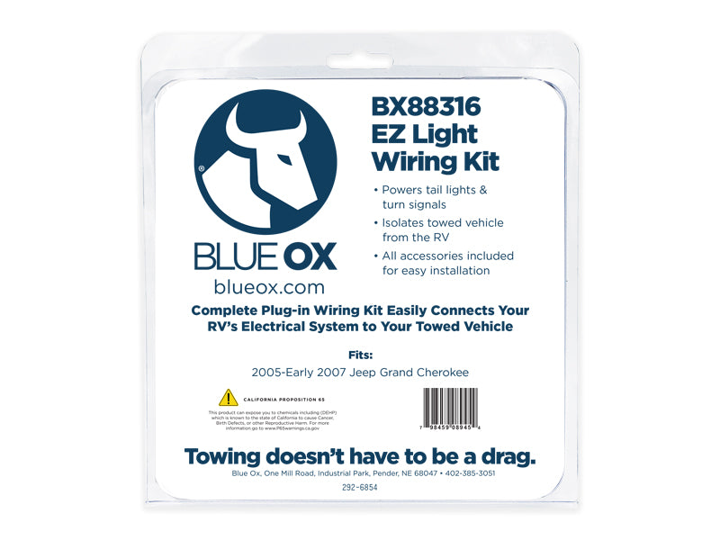 Blue Ox BX88316 EZ Light Wiring Harness Kit for Select Jeep Grand Cherokee
