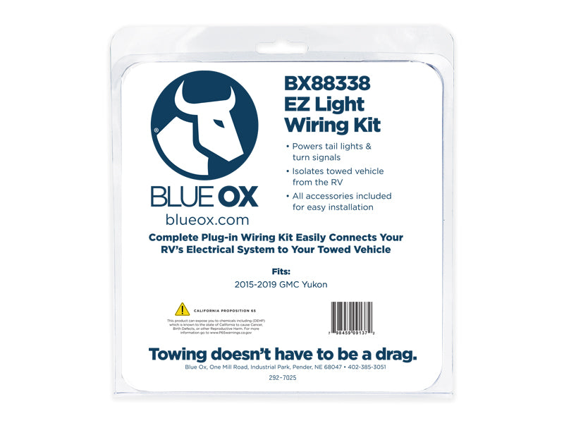Blue Ox BX88338 EZ Light Wiring Harness Kit for Select GMC Yukon, GMC Yukon XL