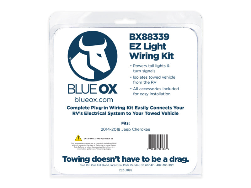 Blue Ox BX88339 EZ Light Wiring Harness Kit for Select Jeep Cherokee