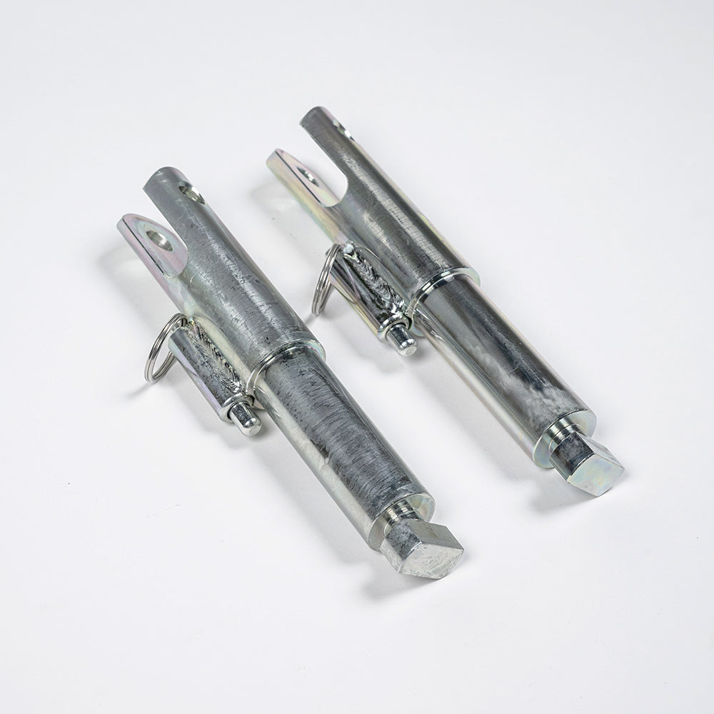 Blue Ox BX88386 REMOVABLE ATTACHMENT TAB SHORT FRONT/LONG BACK,1 HOLE, KIT,PAIR