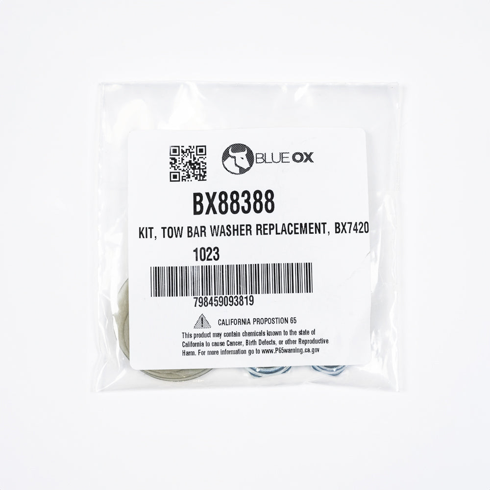 Blue Ox BX88388 TOW BAR WASHER REPLACEMENT KIT, BX7420/BX4370/BX7470