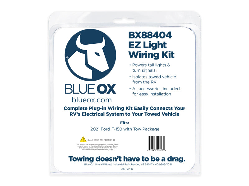 Blue Ox BX88404 EZ Light Wiring Harness Kit for Select Ford F-150