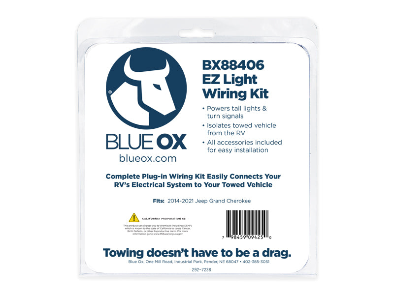 Blue Ox BX88406 EZ Light Wiring Harness Kit for Select Jeep Grand Cherokee