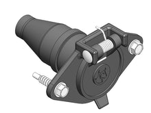 Load image into Gallery viewer, Blue Ox BX88413 KIT,6 PIN CONNECTOR,BLACK PLASTIC,SINGLE