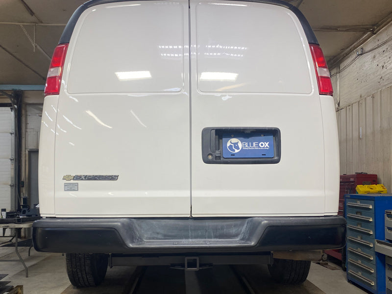 Blue Ox BXH2000 Receiver Hitch, Class III, 2" Receiver for Select Chevrolet Express 1500, Chevrolet Express 2500, Chevrolet Express 3500, GMC Savana 1500, GMC Savana 2500, GMC Savana