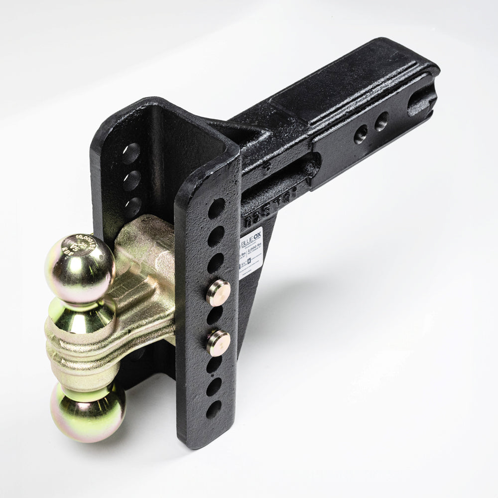 Blue Ox BXH20261 ADJ. BALL MOUNT,2-1/2" RCVR,6" DROP/RISE,2" & 2-5/16" BALL,20K