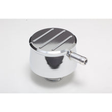 Load image into Gallery viewer, Ball-Milled-Aluminum-Pcv-Push-In-Breather-Fits-Covers-With-1.25-In.-Holes-Chrome