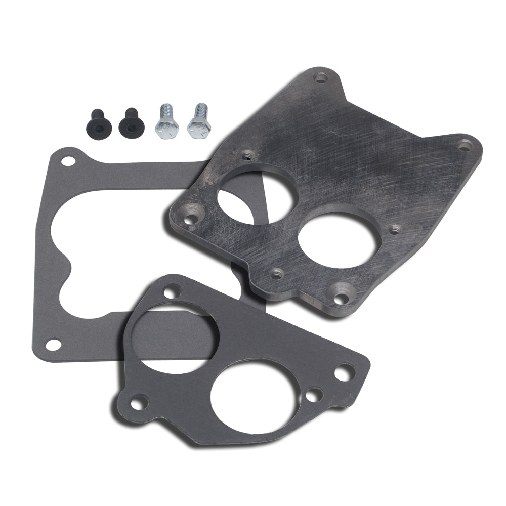 Bb-Chevy-Tbi-Onto-Quadrajet-4Bbl-Manifold-Front-Mount-Carburetor-To-Tbi-Adapter195964-Pontiac-Engi
