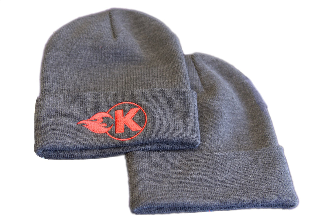 Kooks Custom Headers HT-100609-00 Kooks Grey K-Flame Logo Beanie