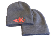 Load image into Gallery viewer, Kooks Custom Headers HT-100609-00 Kooks Grey K-Flame Logo Beanie