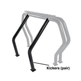 Go Rhino 9370B Bed Bar Component - Pair of Kickers (Between wheel wells) - Black Powdercoat