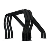 Go Rhino 9809560TDB Bed Bars Complete Kit - Triple Bar/Double Kicker (Between wheel wells) - Black