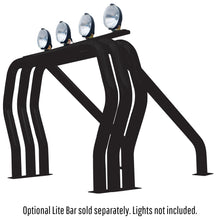 Load image into Gallery viewer, Bed-Bars-Complete-Kit---Triple-BarSingle-Kicker-(Between-Wheel-Wells)---Black