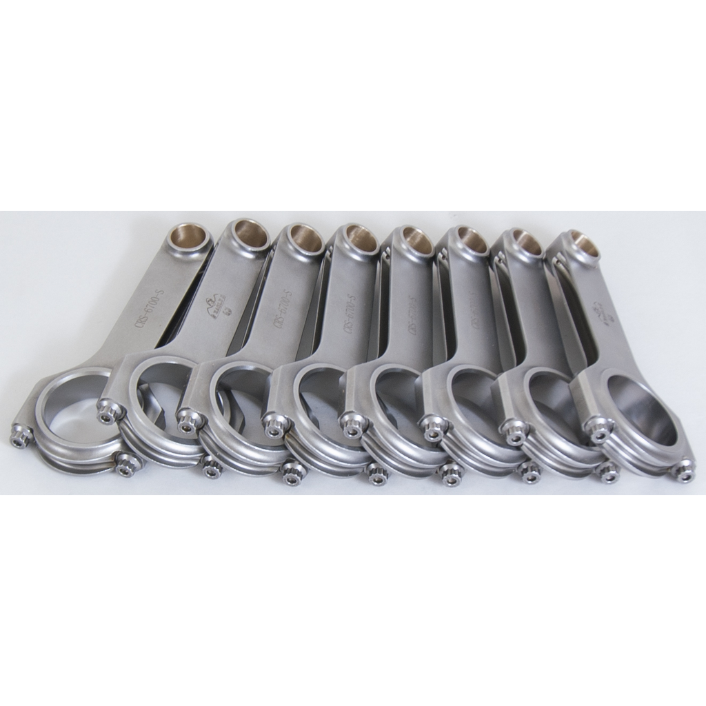 Big-Block-Chevy-4340-.990In-Pin-Dia-6.7In-Length-H-Beam-Connecting-Rods-W-Arp2000-Bolts