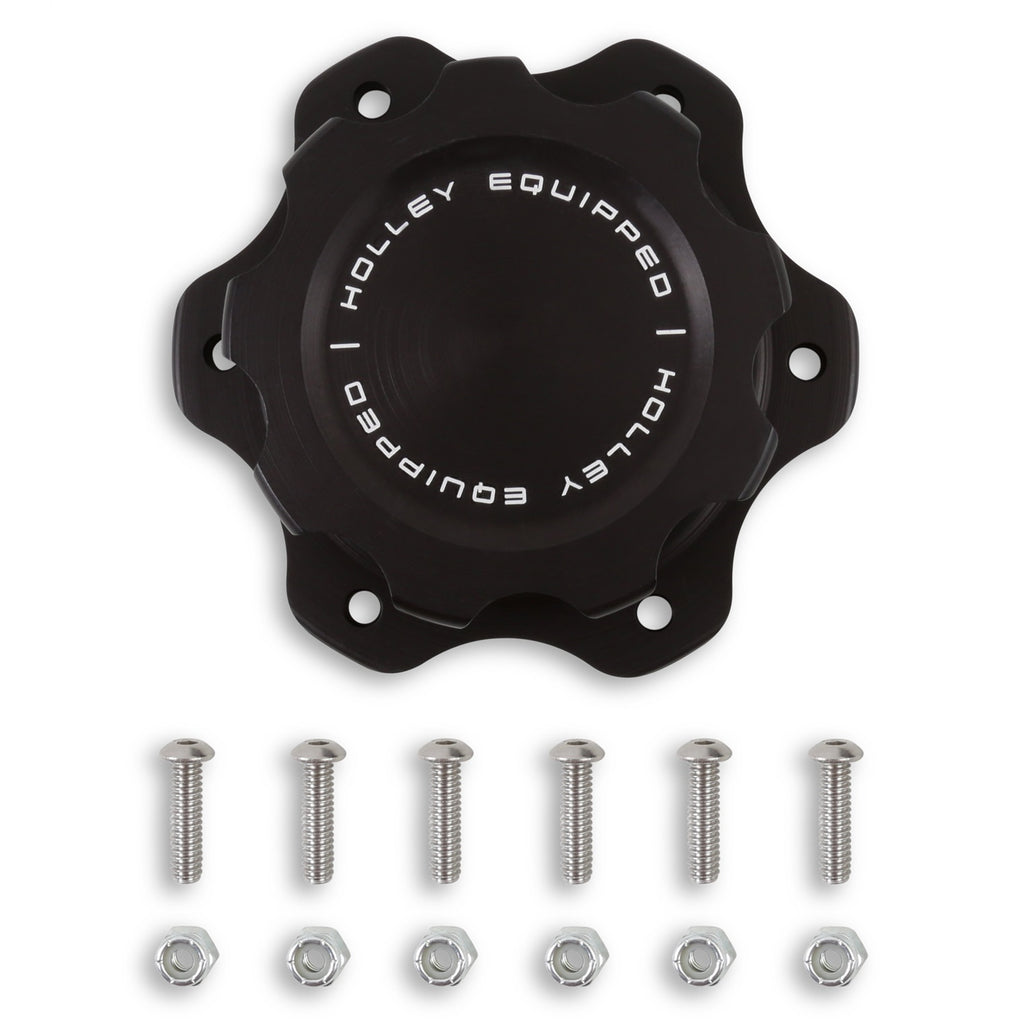 Billet-Fuel-Cell-Cap-W6-Bolt-Flange-Holley