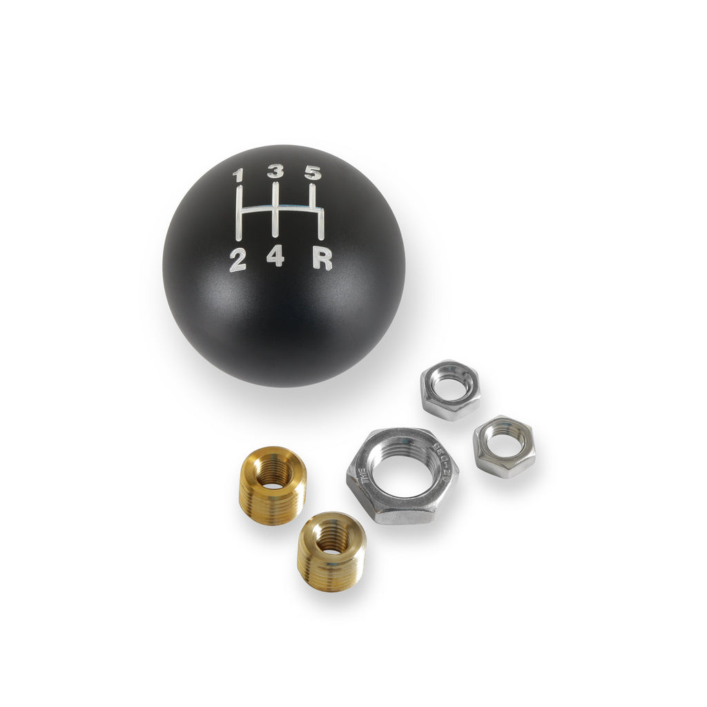 Billet-Shift-Knob---5-Speed-Pattern---Matte-Black