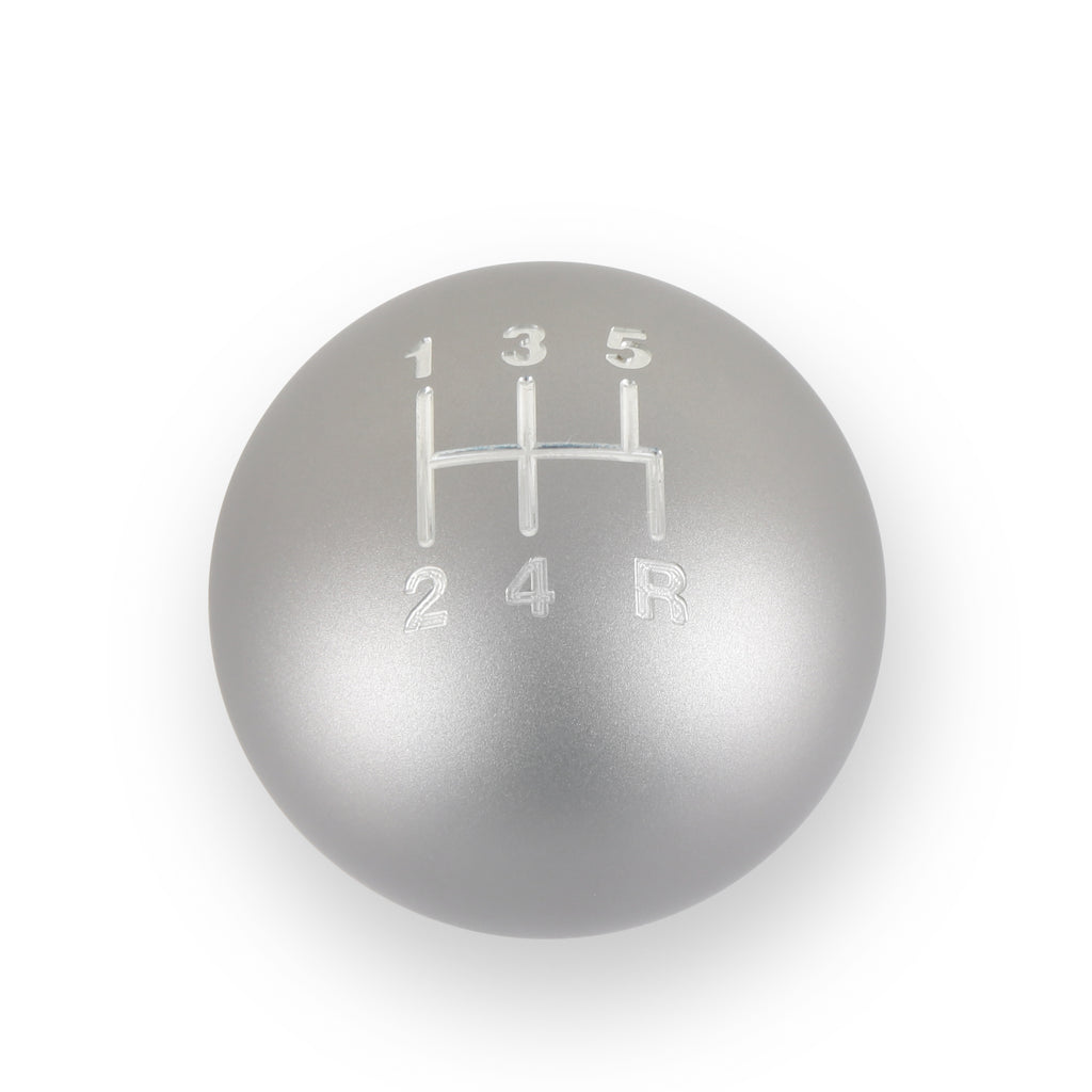 Billet-Shift-Knob---5-Speed-Pattern---Matte-Grey