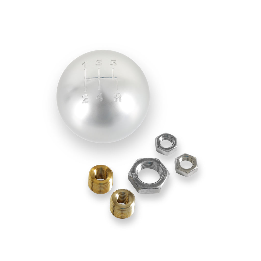 Billet-Shift-Knob---5-Speed-Pattern---Silver