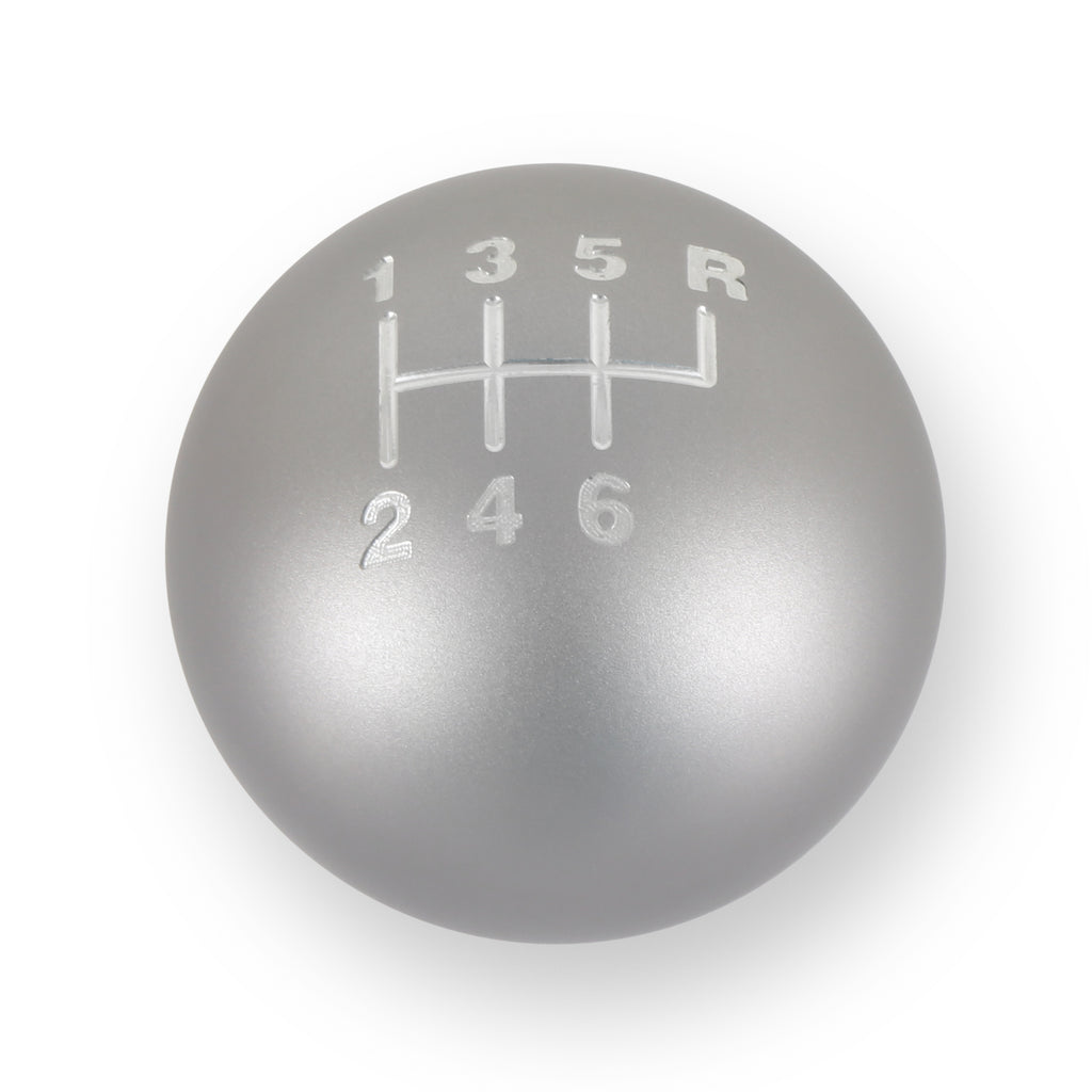 Billet-Shift-Knob---6-Speed-Pattern---Matte-Grey