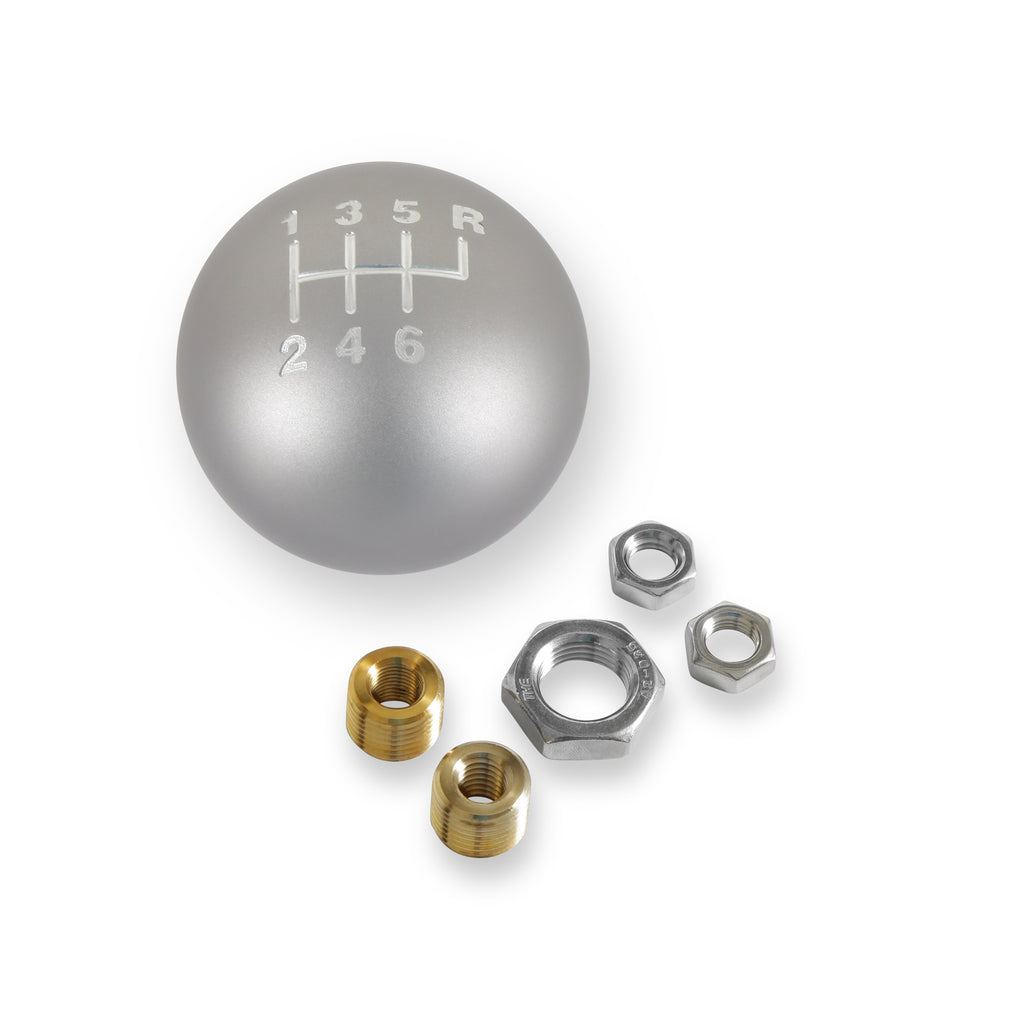 Billet-Shift-Knob---6-Speed-Pattern---Matte-Grey