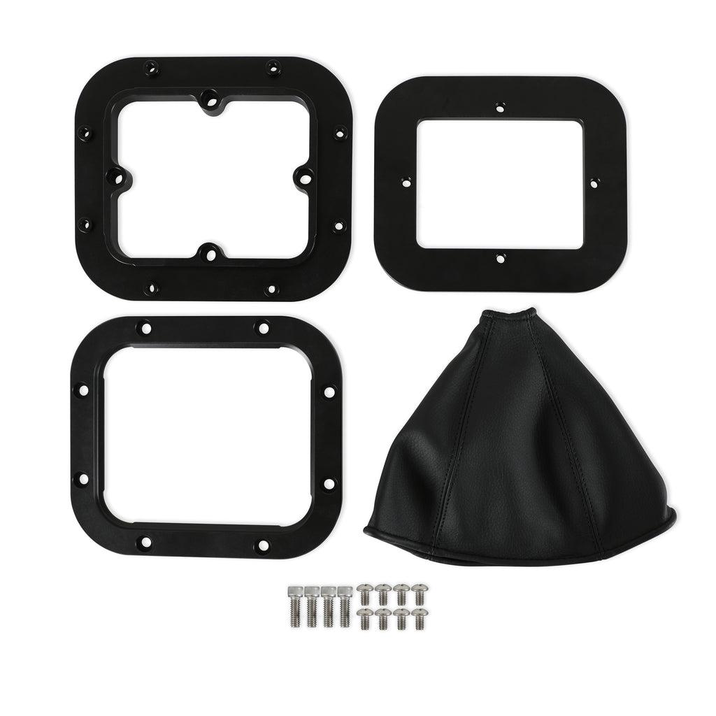 Billet-Shifter-Boot-And-Bezel---Rectangular---Black-Finish
