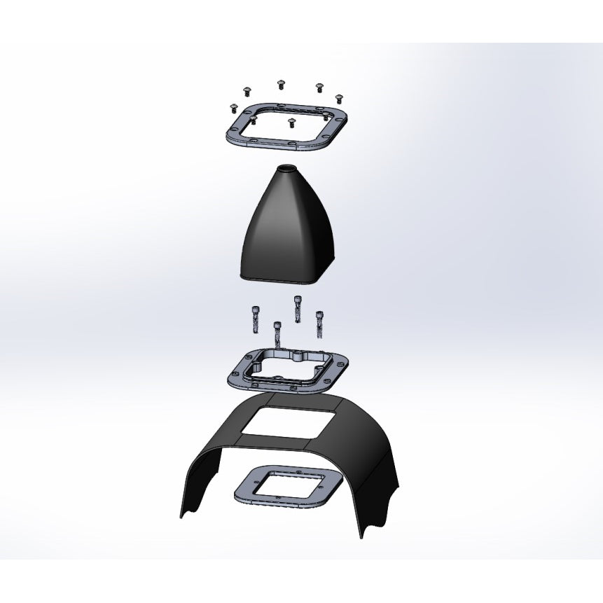 Billet-Shifter-Boot-And-Bezel---Rectangular---Black-Finish