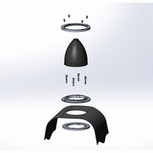 Load image into Gallery viewer, Billet-Shifter-Boot-And-Bezel---Round---Black-Finish