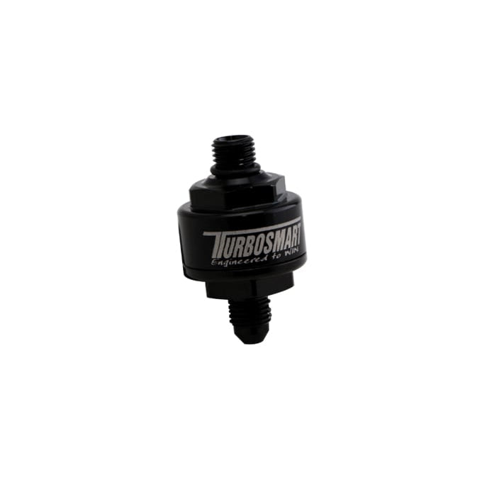 Billet-Turbo-Oil-Feed-Filter-W-44-Micron-Pleated-Disc-An-4-Male-To-An-4-Orb--Black