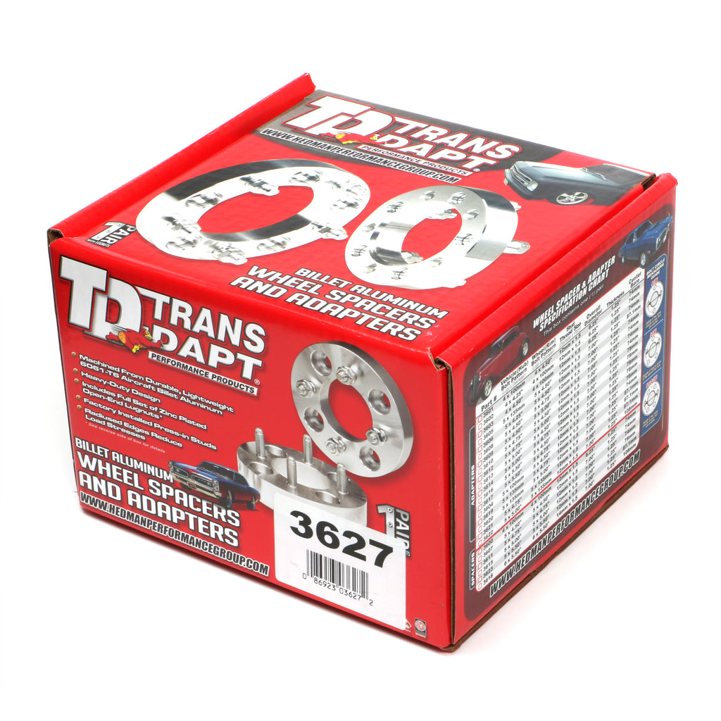 Billet-Wheel-Spacers;-6-Lug;-5.5-In.-Bolt-Circle;-12Mm-X-1.5-Studs;-112-In.195964-Pontiac-Engines