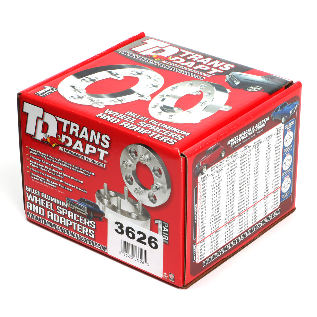 Billet-Wheel-Spacers;-6-Lug;-5.5-In.-Bolt-Circle;-12Mm-X-1.5-Studs;-114-In.195964-Pontiac-Engines
