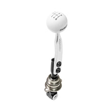 Load image into Gallery viewer, BilletPlus-Shifter-1015-Camaro-3.6L-V6-WMan-Trans-Chrome-Flat-Blade-White-Bal